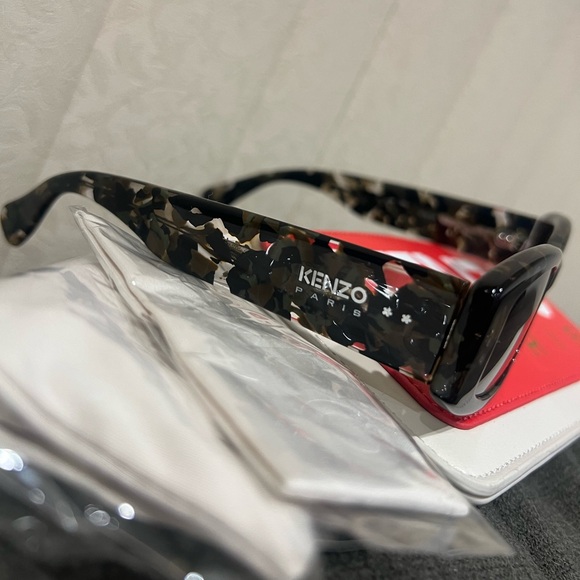 NEW Kenzo Paris Unisex Camouflage Camo 51mm Cateye Sunglasses - Picture 6 of 16